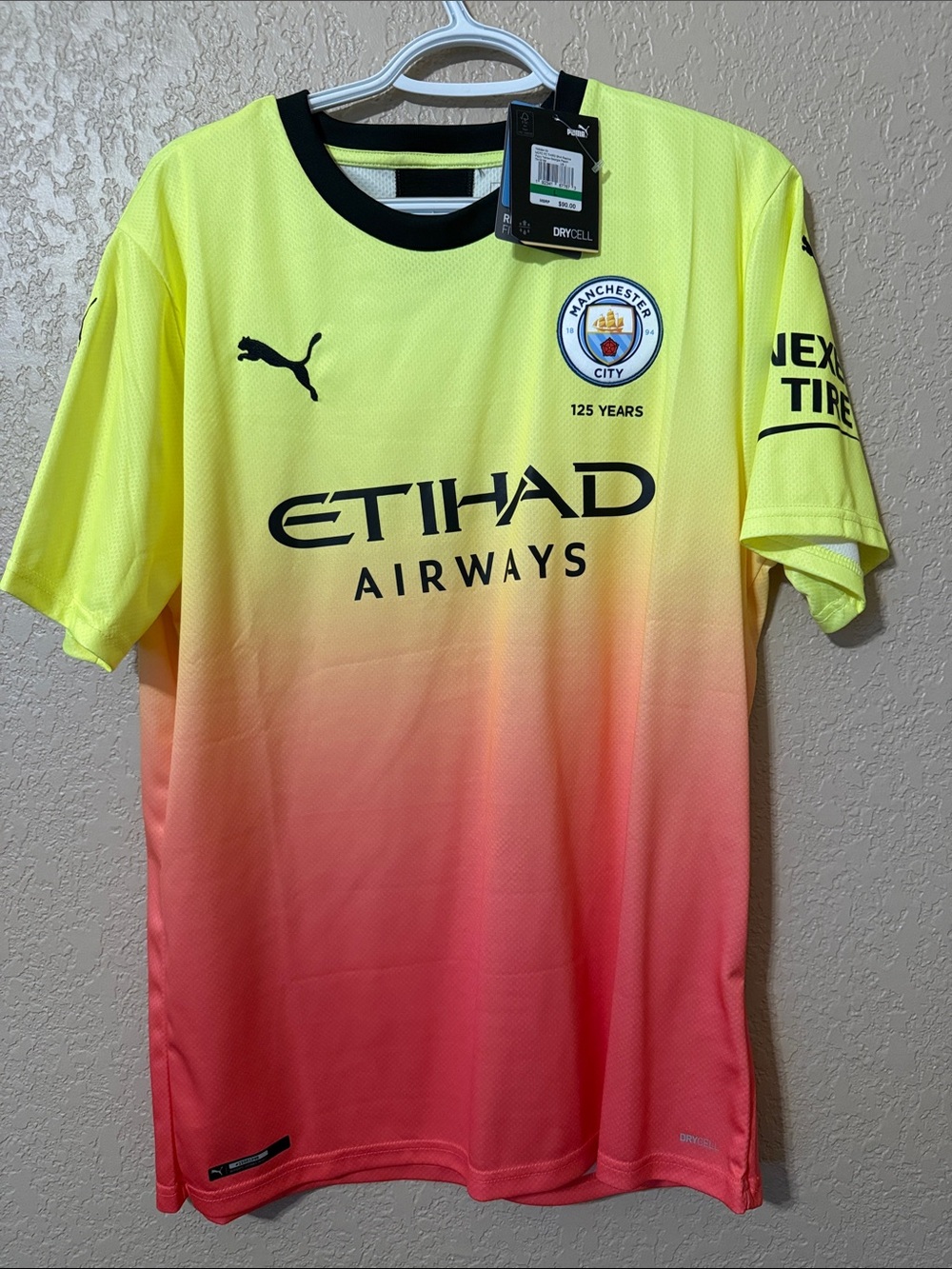 Puma Manchester City Gradient Yellow to Coral Jersey